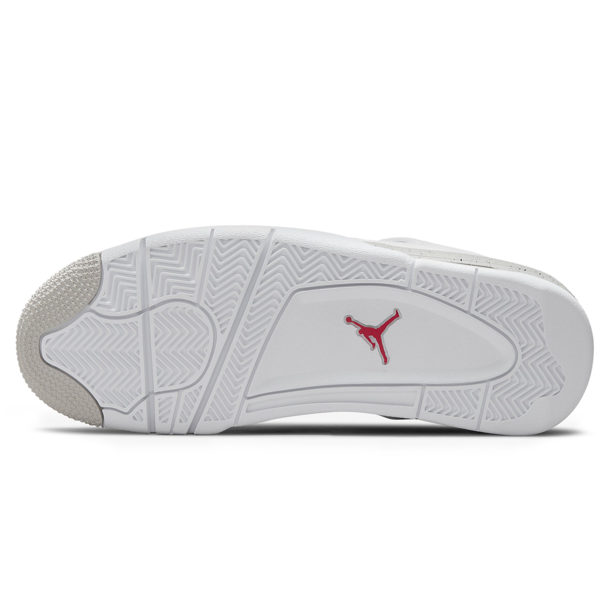 Sole view of Air Jordan 4 Retro White Oreo (2021) CT8527-100